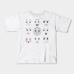 The many faces of Thomas ver2 Kids T-Shirt